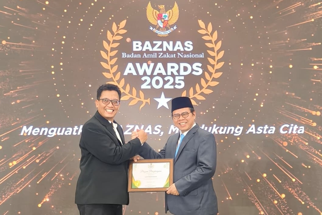Lazismu Raih Penghargaan LAZ Nasional Pengumpulan ZIS Terbaik Di Ajang Baznas Award 2025