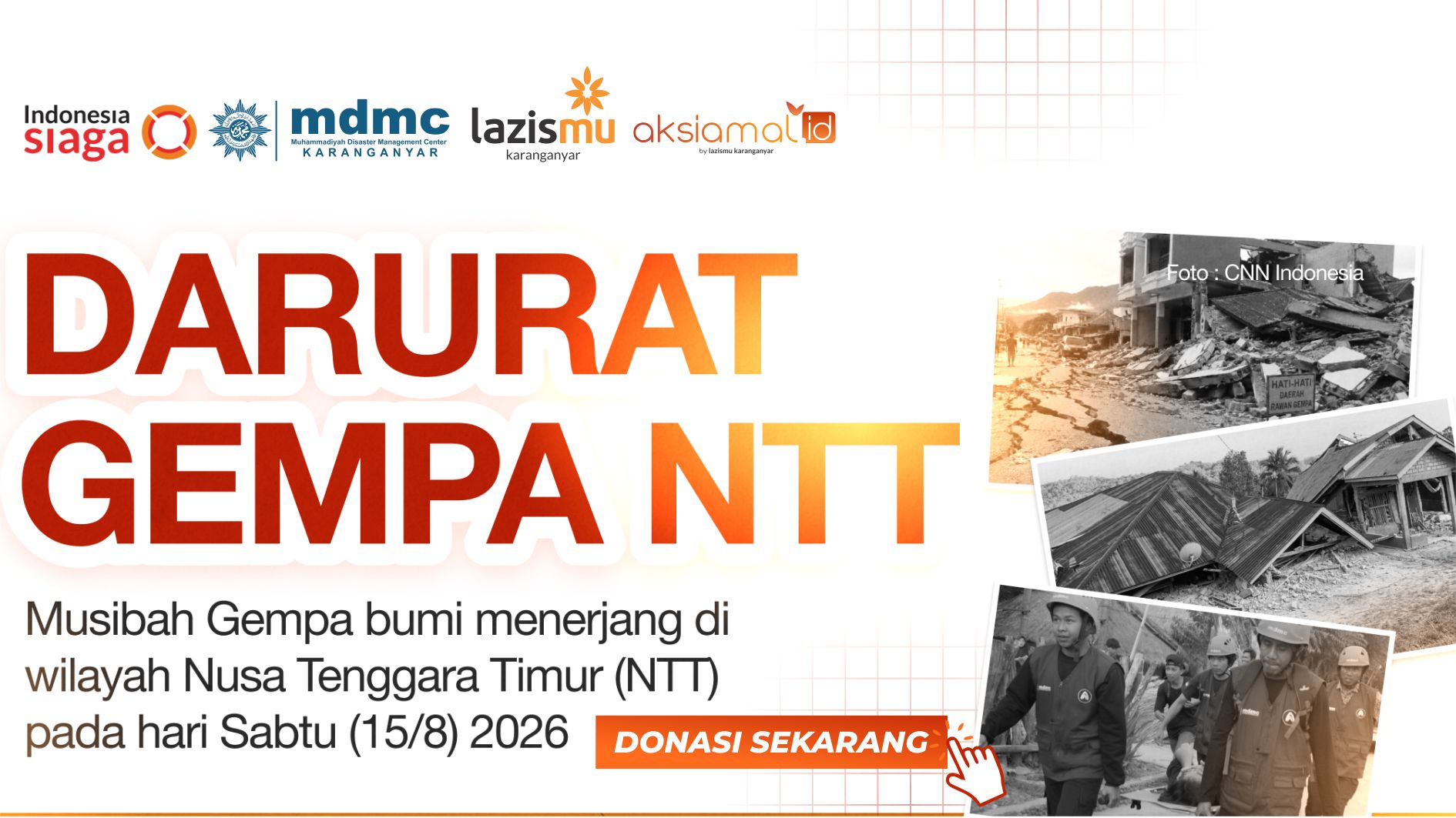 Bantu Bencana Indonesia - Program Donasi Lazismu
